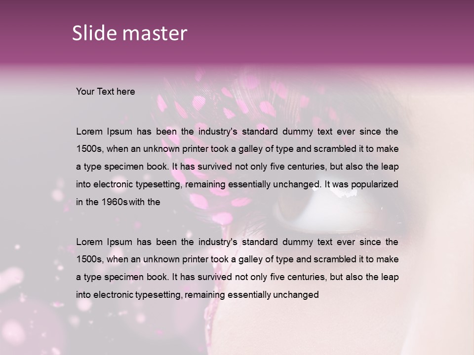 Healthy Beauty Long PowerPoint Template