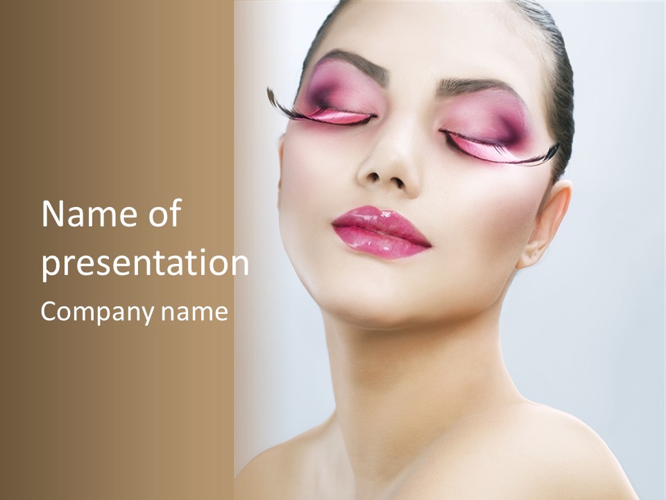 One Luxury Portrait PowerPoint Template