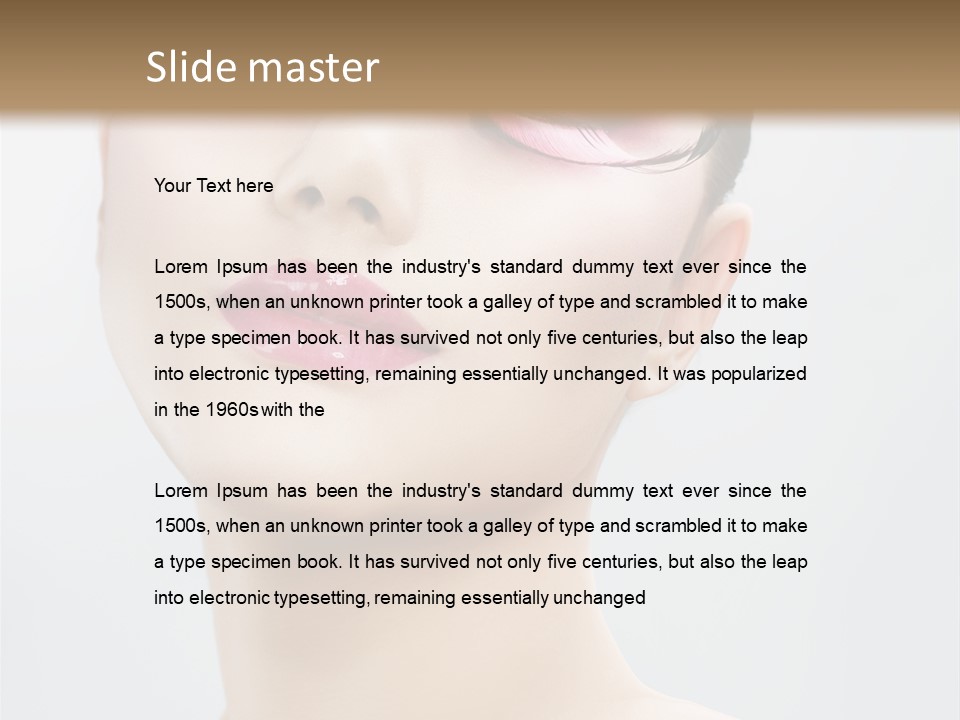 One Luxury Portrait PowerPoint Template