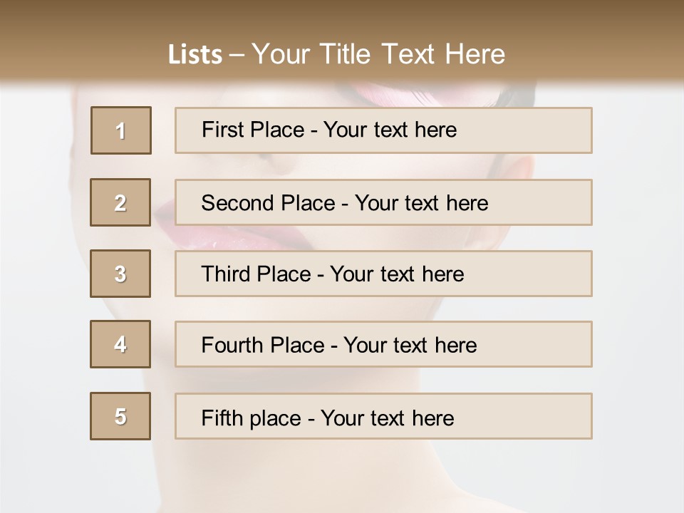 One Luxury Portrait PowerPoint Template