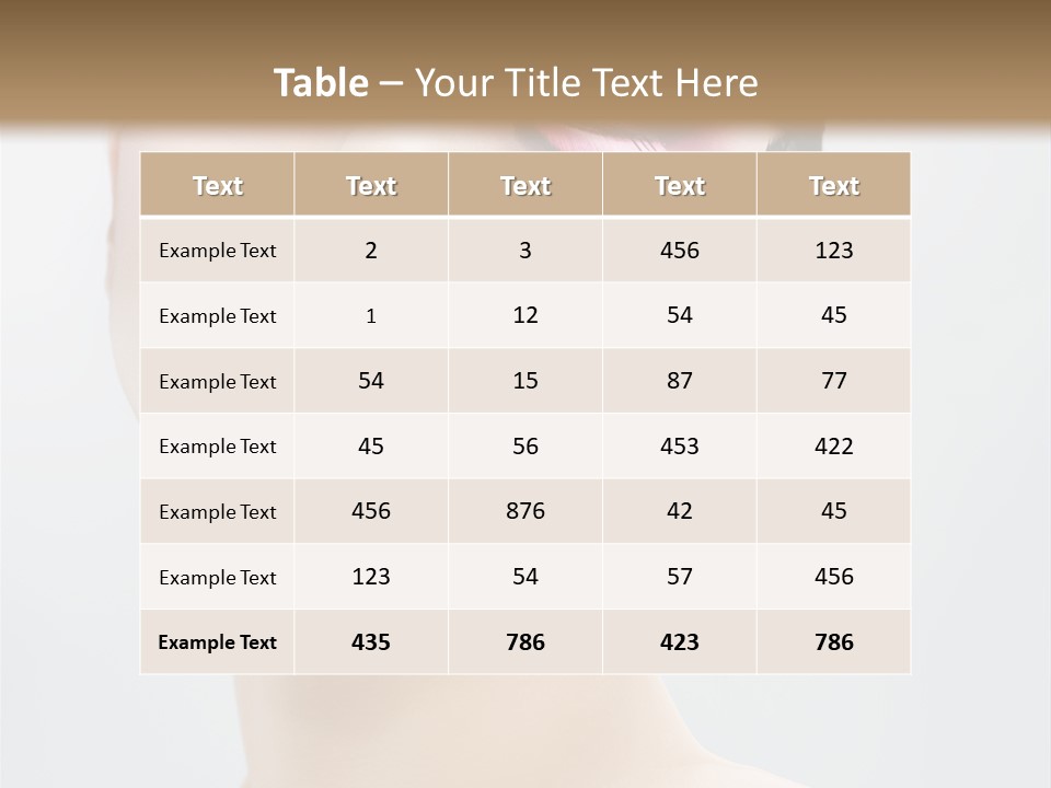 One Luxury Portrait PowerPoint Template