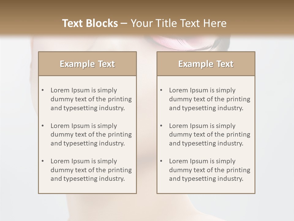 One Luxury Portrait PowerPoint Template