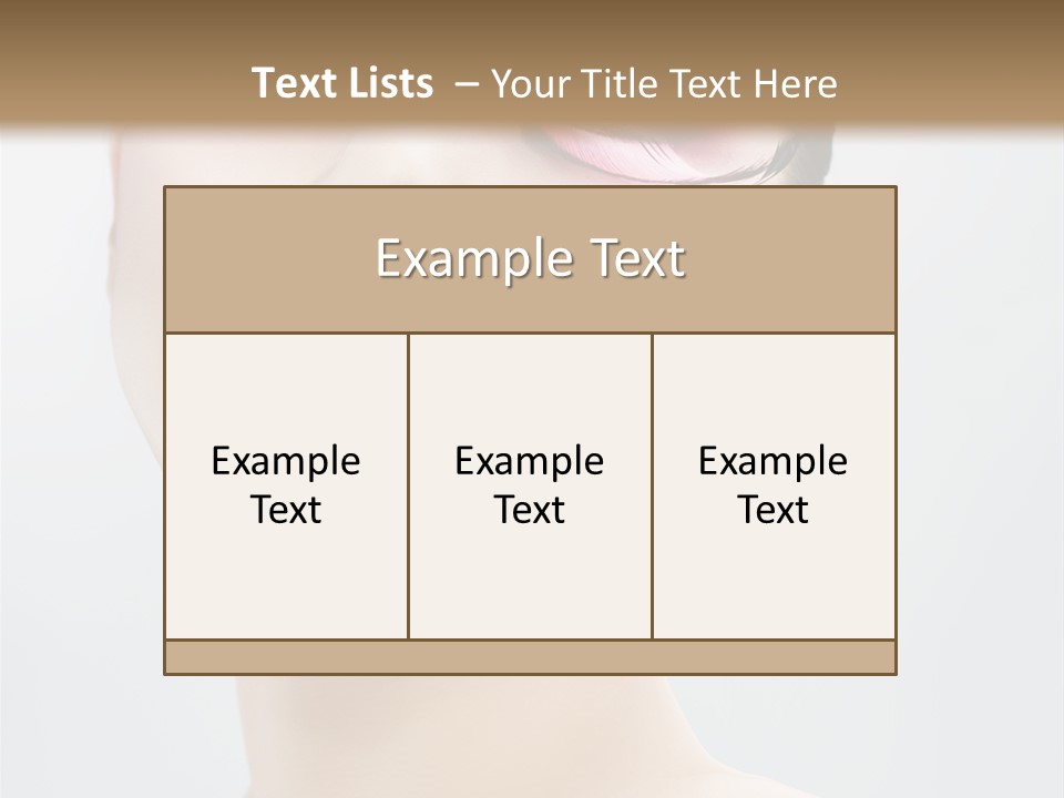 One Luxury Portrait PowerPoint Template