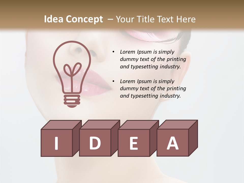 One Luxury Portrait PowerPoint Template