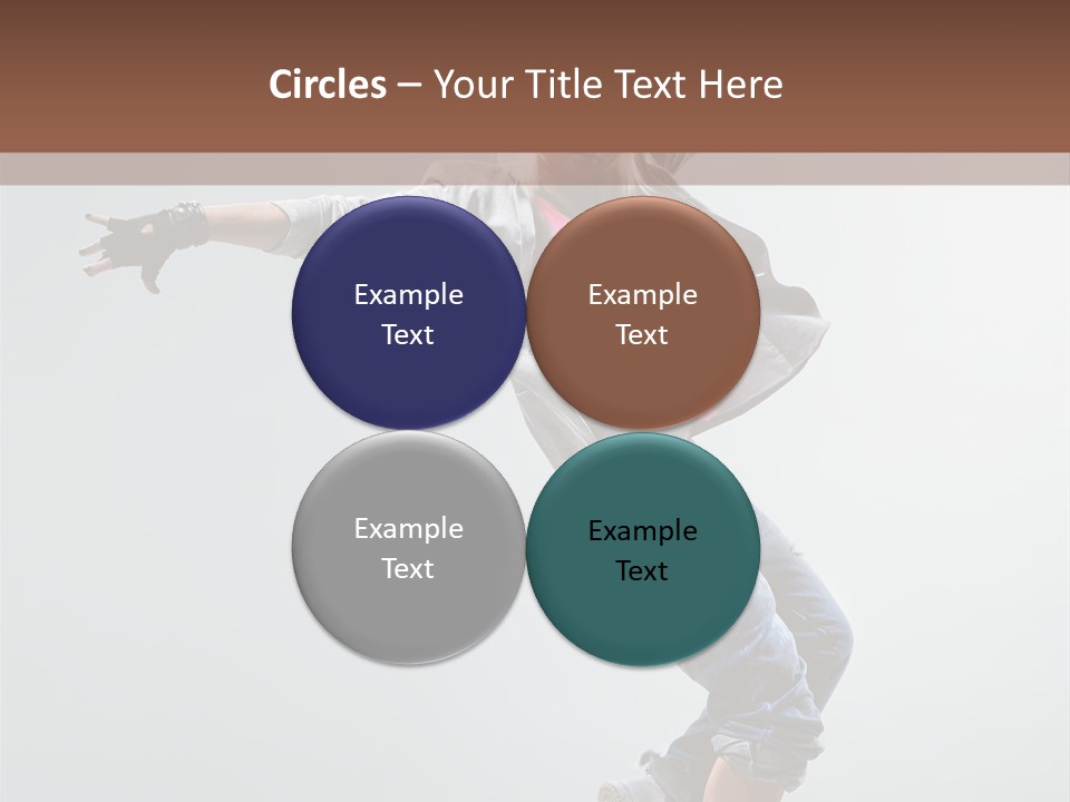 Posing Breakdancer Jump PowerPoint Template