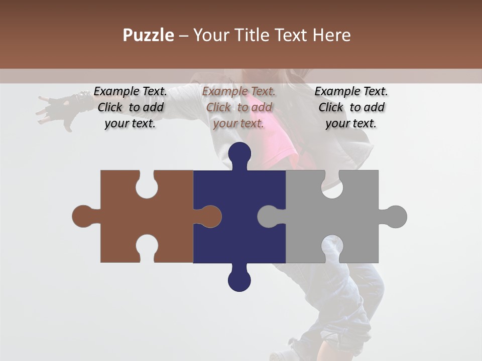 Posing Breakdancer Jump PowerPoint Template