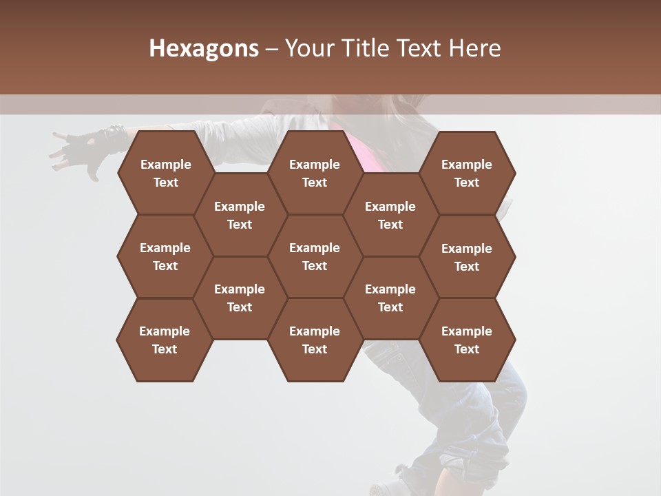 Posing Breakdancer Jump PowerPoint Template