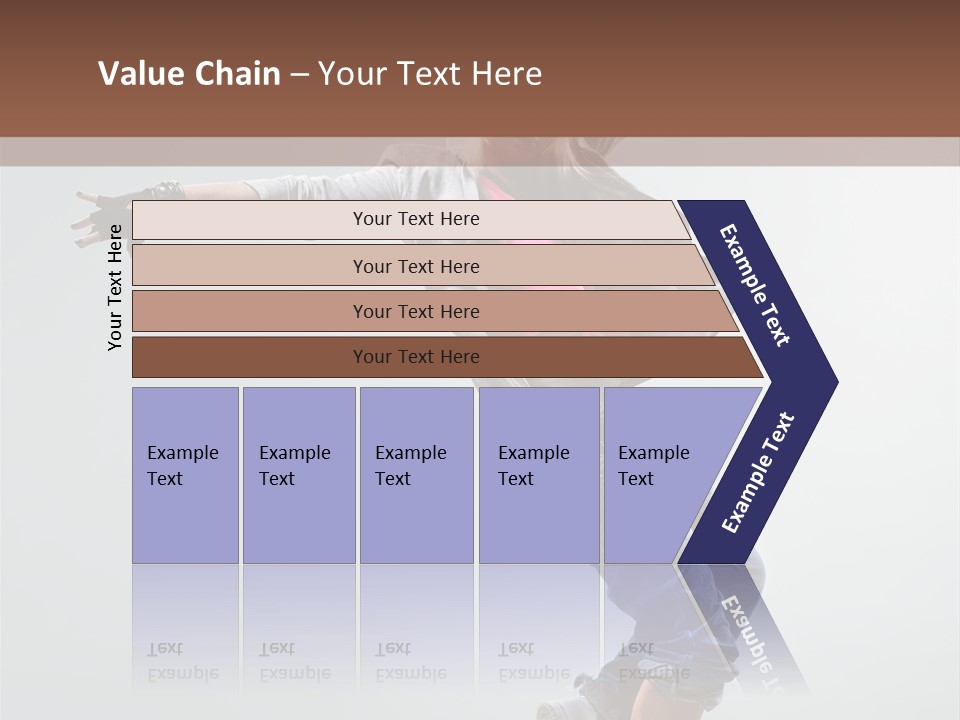 Posing Breakdancer Jump PowerPoint Template