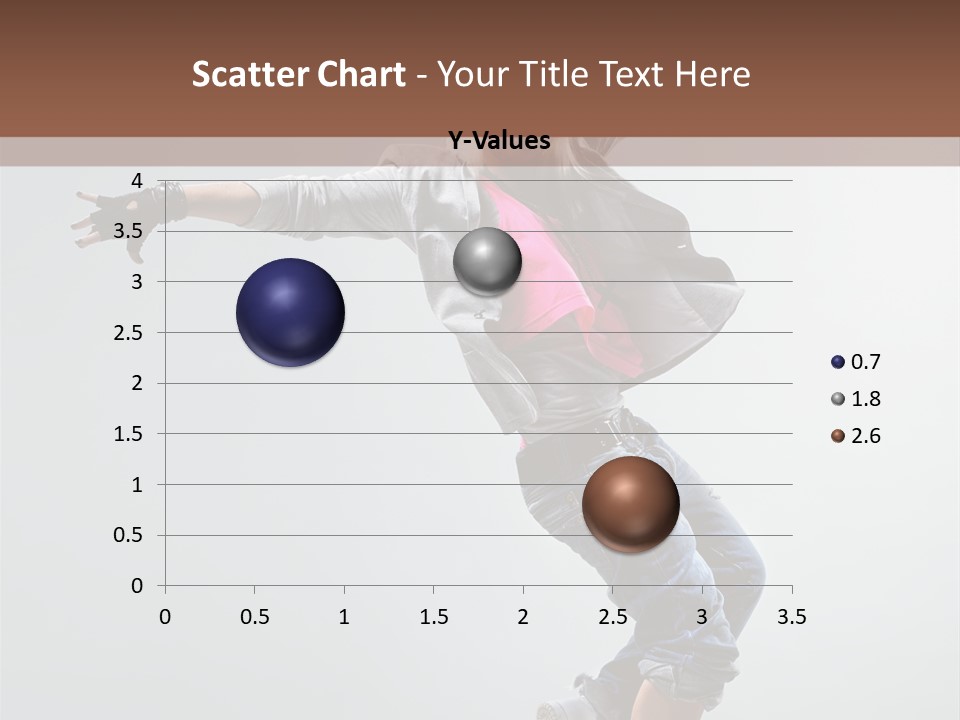 Posing Breakdancer Jump PowerPoint Template