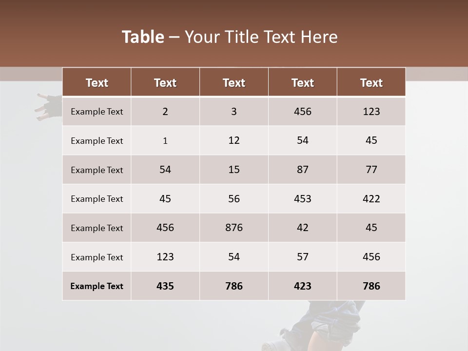 Posing Breakdancer Jump PowerPoint Template