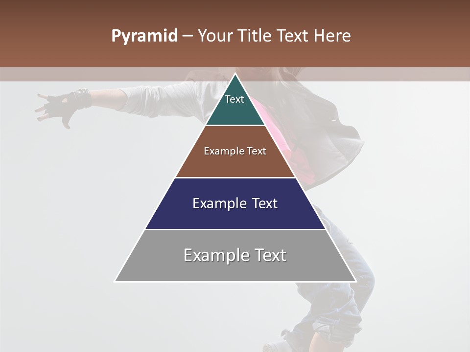 Posing Breakdancer Jump PowerPoint Template