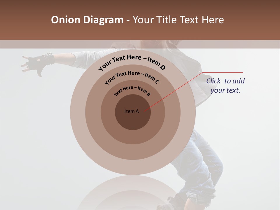 Posing Breakdancer Jump PowerPoint Template