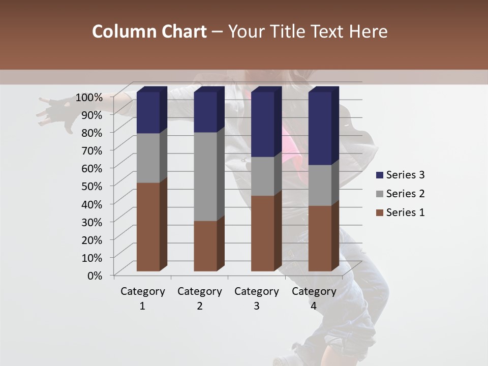 Posing Breakdancer Jump PowerPoint Template