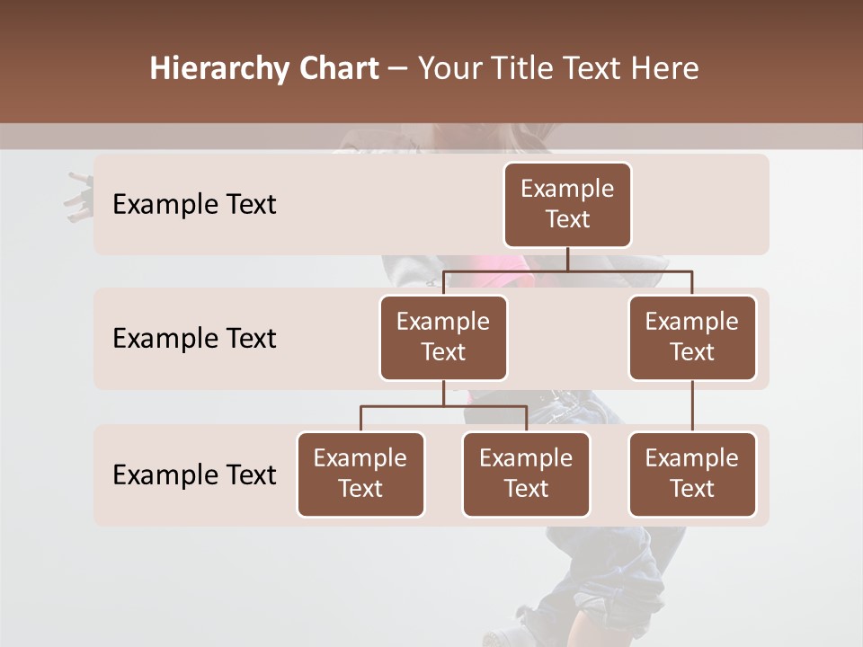 Posing Breakdancer Jump PowerPoint Template