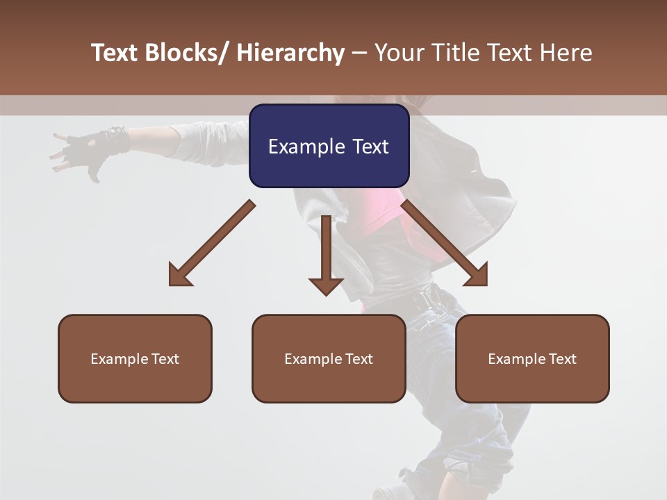 Posing Breakdancer Jump PowerPoint Template