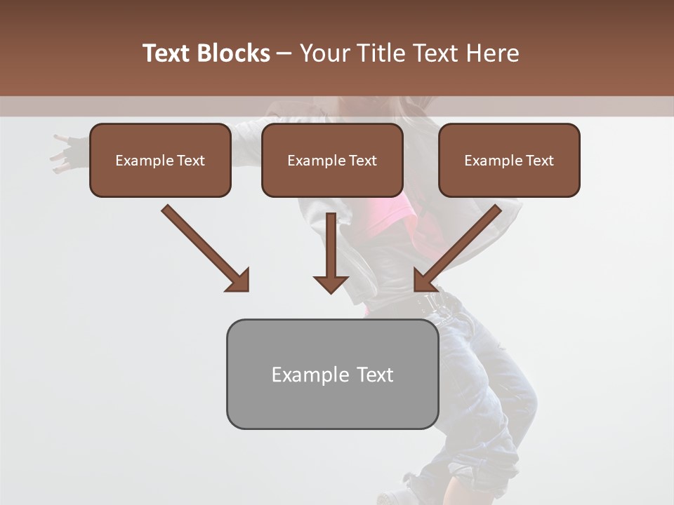 Posing Breakdancer Jump PowerPoint Template