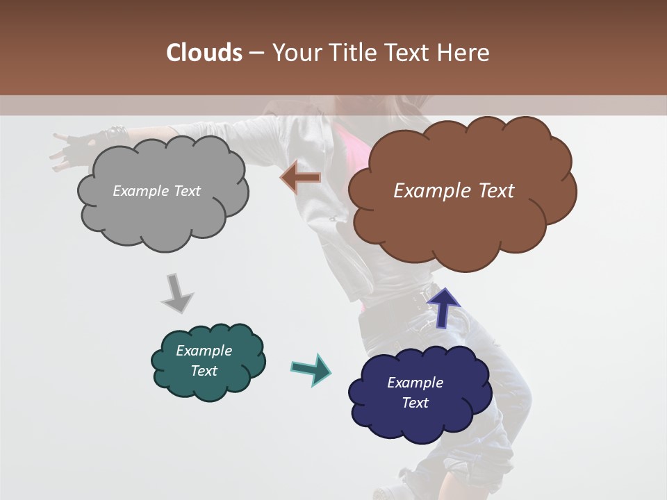 Posing Breakdancer Jump PowerPoint Template