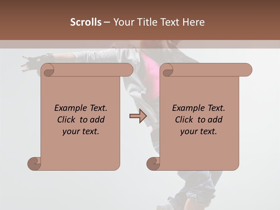 Posing Breakdancer Jump PowerPoint Template