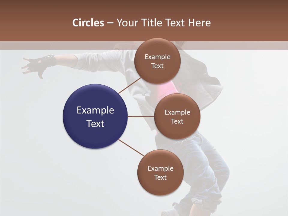 Posing Breakdancer Jump PowerPoint Template