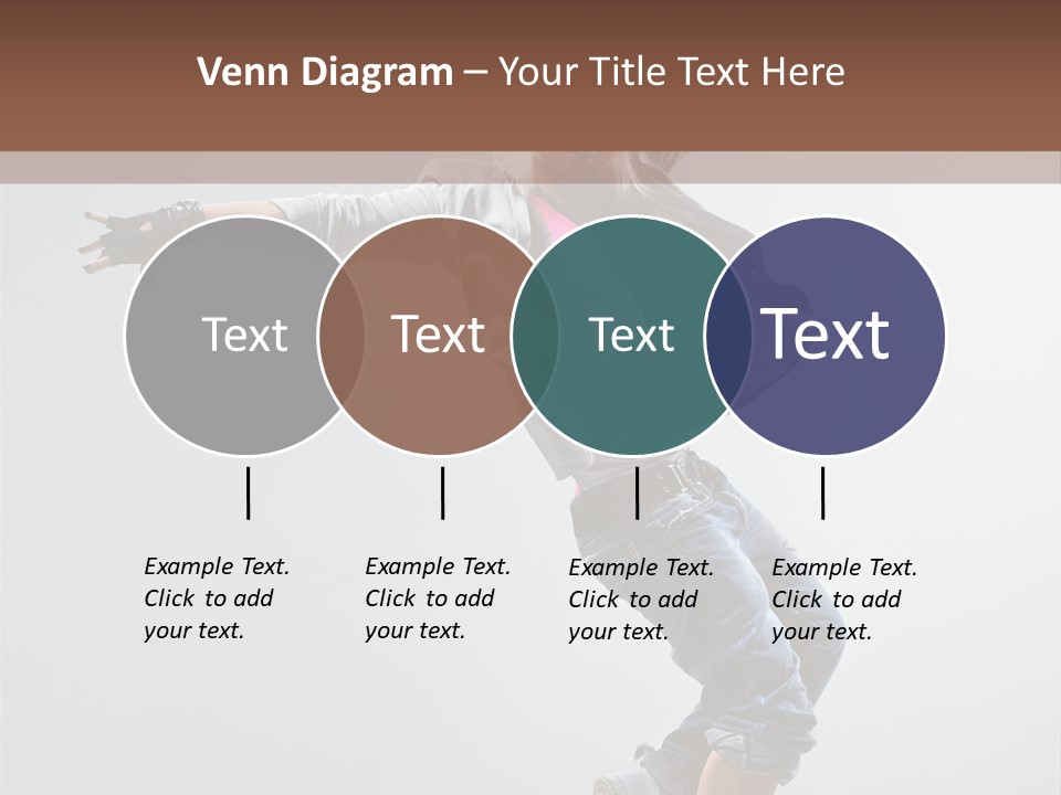 Posing Breakdancer Jump PowerPoint Template