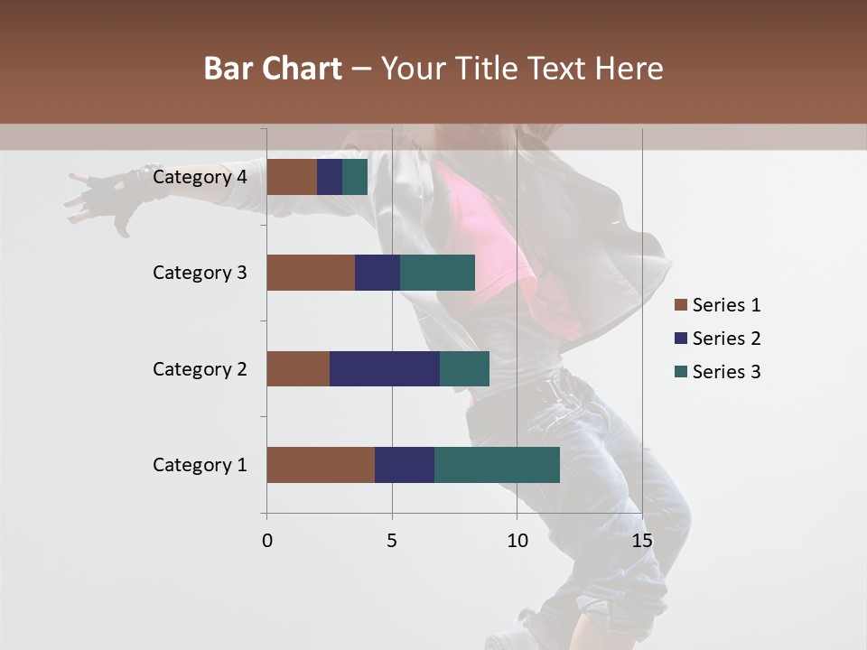 Posing Breakdancer Jump PowerPoint Template