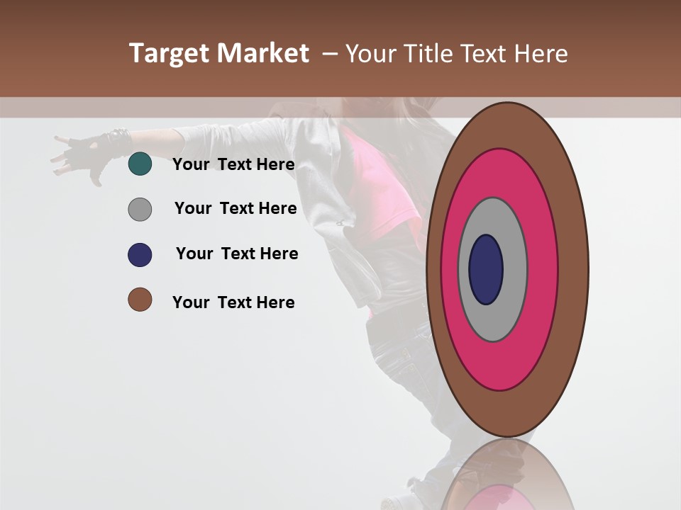 Posing Breakdancer Jump PowerPoint Template