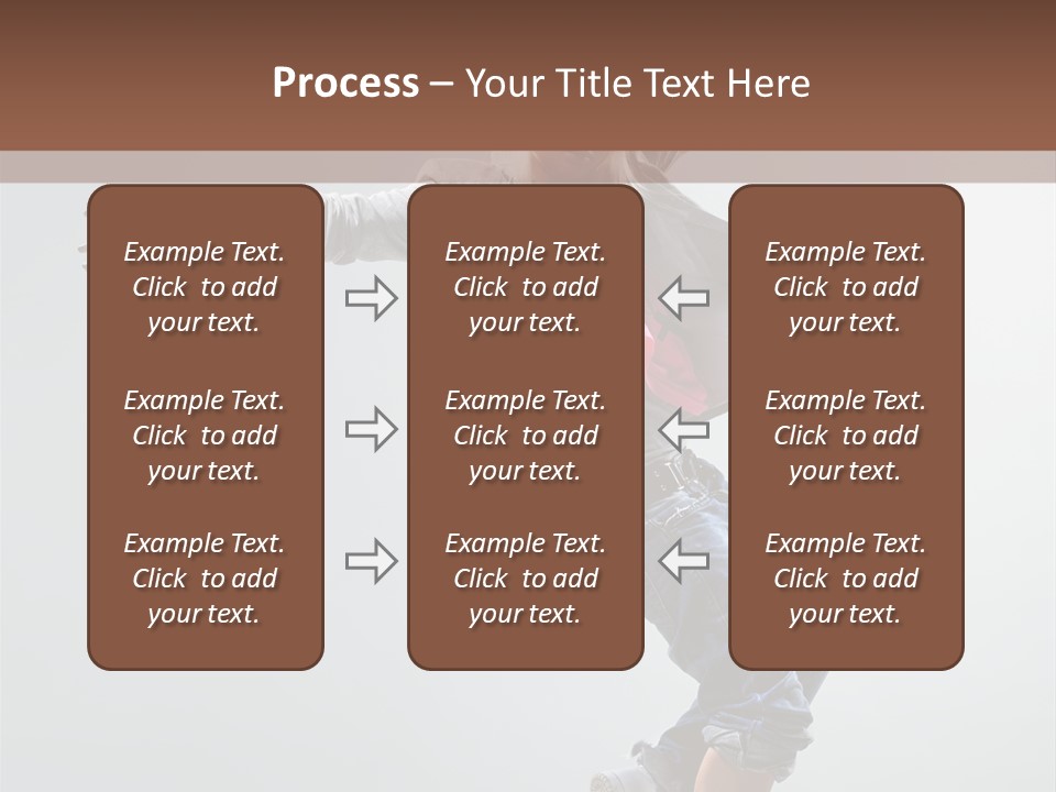 Posing Breakdancer Jump PowerPoint Template