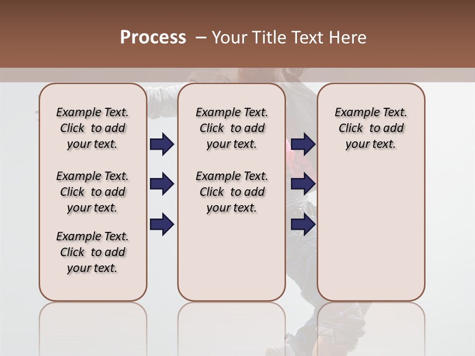 Posing Breakdancer Jump PowerPoint Template