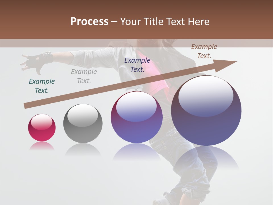 Posing Breakdancer Jump PowerPoint Template