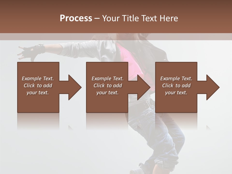 Posing Breakdancer Jump PowerPoint Template