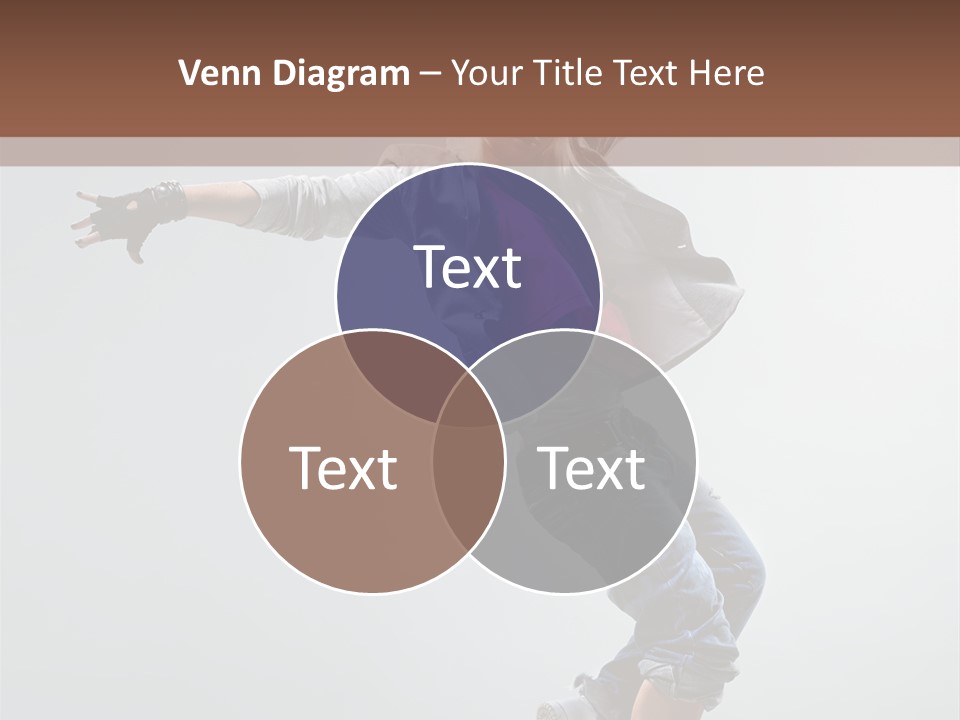 Posing Breakdancer Jump PowerPoint Template