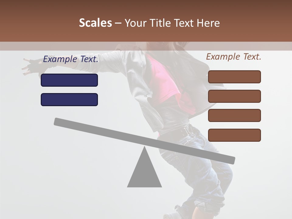 Posing Breakdancer Jump PowerPoint Template