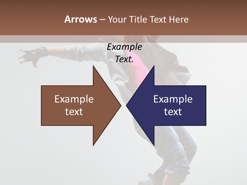 Posing Breakdancer Jump PowerPoint Template