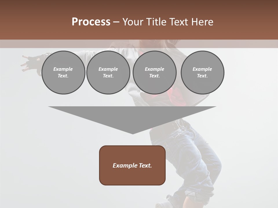 Posing Breakdancer Jump PowerPoint Template