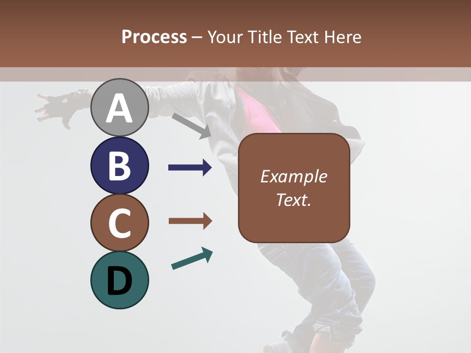 Posing Breakdancer Jump PowerPoint Template