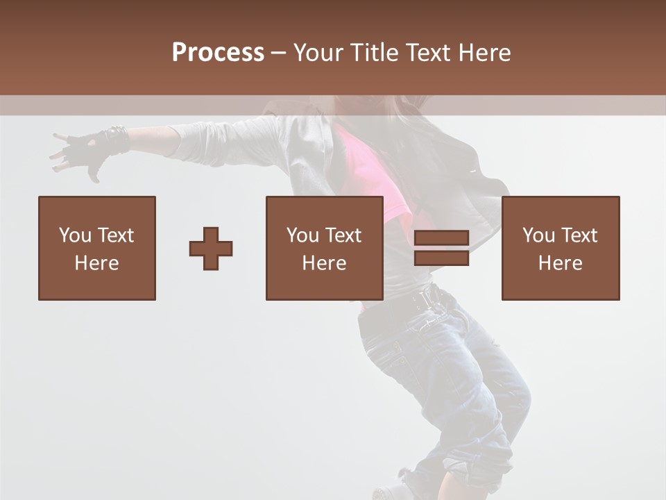 Posing Breakdancer Jump PowerPoint Template