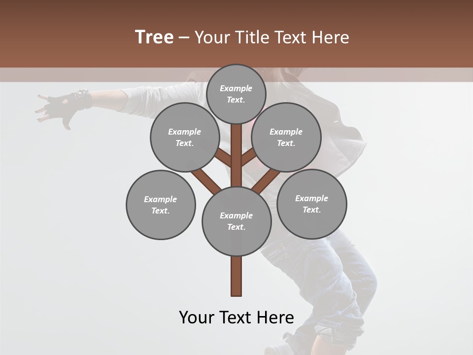 Posing Breakdancer Jump PowerPoint Template