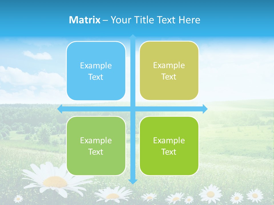 Cloud Floral Pasture PowerPoint Template