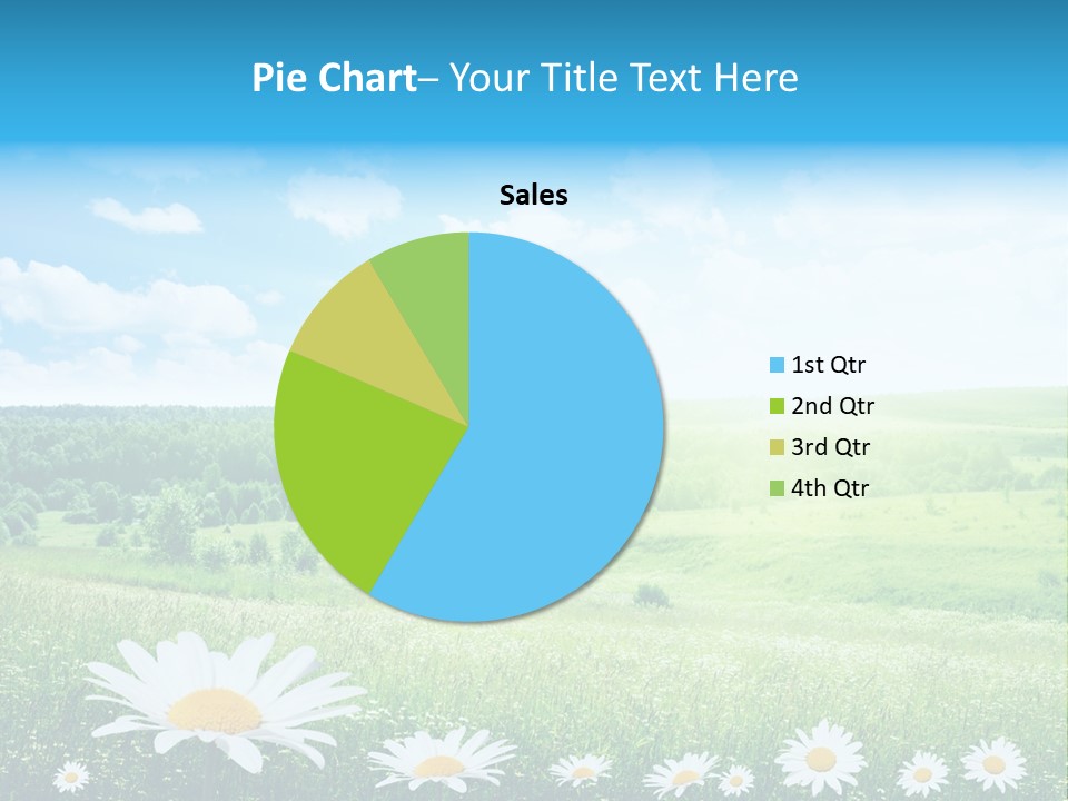 Cloud Floral Pasture PowerPoint Template