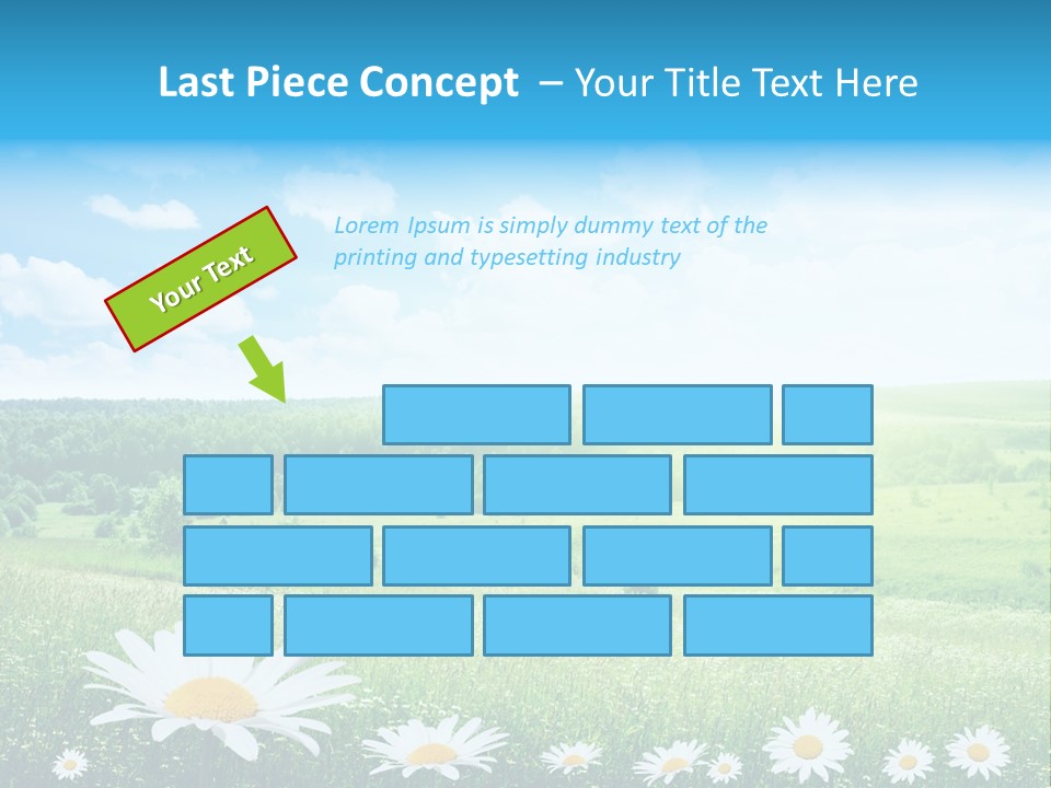 Cloud Floral Pasture PowerPoint Template