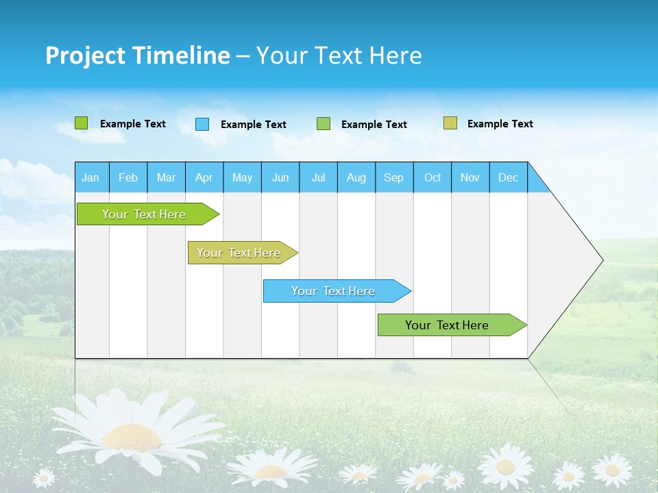 Cloud Floral Pasture PowerPoint Template