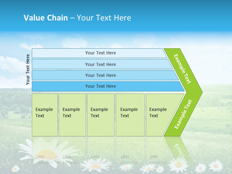 Cloud Floral Pasture PowerPoint Template