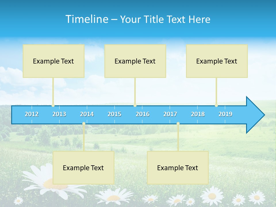 Cloud Floral Pasture PowerPoint Template