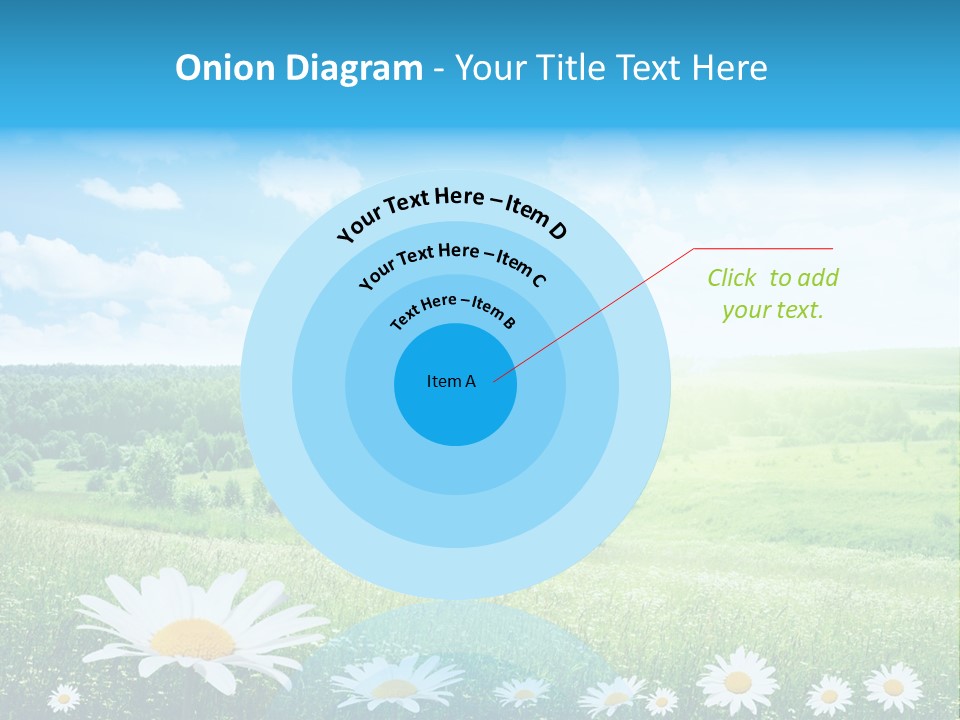 Cloud Floral Pasture PowerPoint Template