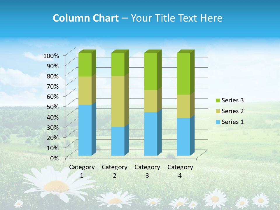 Cloud Floral Pasture PowerPoint Template