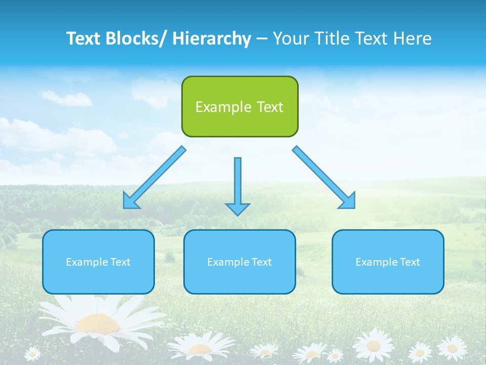 Cloud Floral Pasture PowerPoint Template