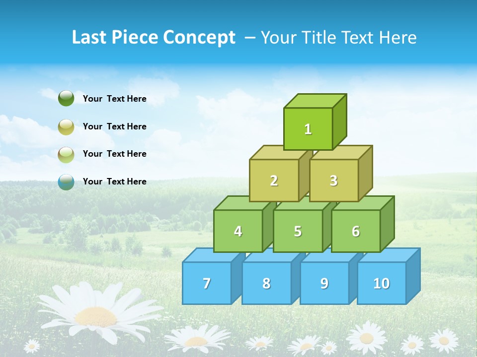 Cloud Floral Pasture PowerPoint Template