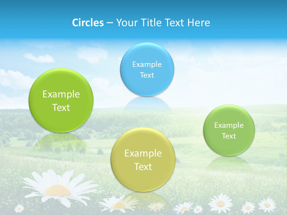 Cloud Floral Pasture PowerPoint Template