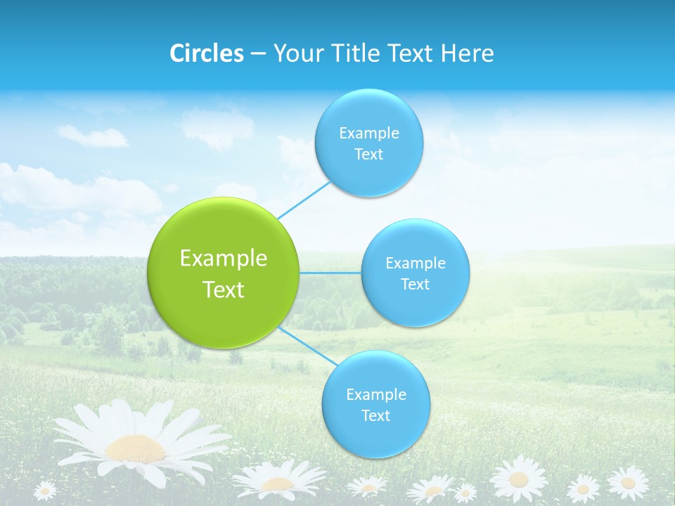 Cloud Floral Pasture PowerPoint Template