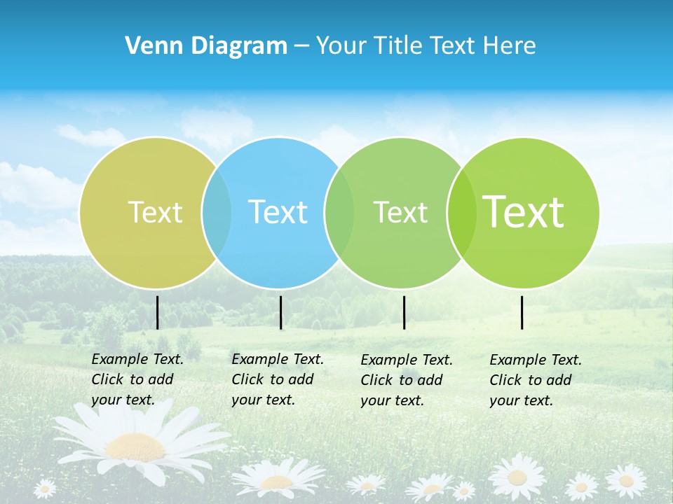 Cloud Floral Pasture PowerPoint Template